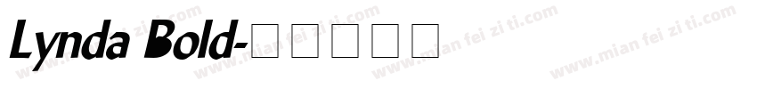 Lynda Bold字体转换